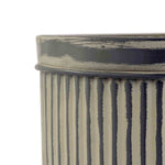 Root Metal Planter, Large - Grey
