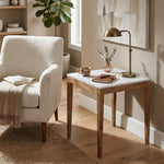 Sockel Wooden Side Table, Large - White