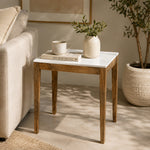 Sockel Wooden Side Table, Large - White