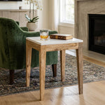 Sockel Wooden Side Table, Small - White