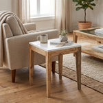 Sockel Wooden Side Table, Small - White