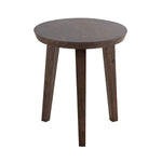 Orb Wooden Side Table, Small - Brown