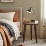 Orb Wooden Side Table, Small - Brown