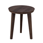 Orb Wooden Side Table, Medium - Brown