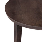 Orb Wooden Side Table, Medium - Brown