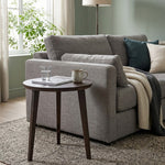 Orb Wooden Side Table, Large - Brown