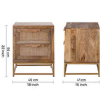 Ruhe Wooden Cabinet Drawer, Large - Natural