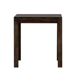 Cross Wooden Side Table, Small - Brown