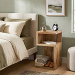 Helix Wooden Side Table - Natural