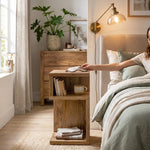 Helix Wooden Side Table - Natural
