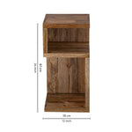 Helix Wooden Side Table - Natural