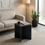 Trist Wooden Side Table - Blue
