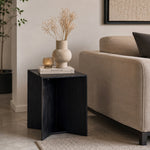 Trist Wooden Side Table - Blue