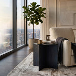 Trist Wooden Side Table - Blue