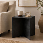 Trist Wooden Side Table - Blue