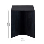 Trist Wooden Side Table - Blue