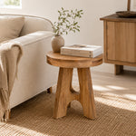 Denzo Wooden Stool - Natural