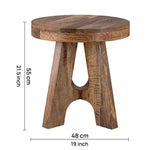 Denzo Wooden Stool - Natural