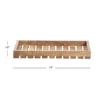 Ebony Wooden Serving Tray, Large - Brown