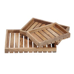 Ebony Wooden Serving Tray, Large - Brown