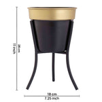 Orra Metal Planter, Small - Black