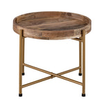 Terra Metal Side Table, Small - Gold