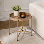 Terra Metal Side Table, Small - Gold