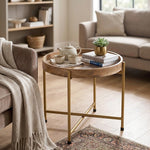 Terra Metal Side Table, Small - Gold