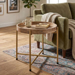 Terra Metal Side Table, Small - Gold