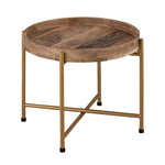 Terra Metal Side Table, Small - Gold
