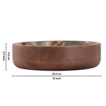 Mango Wood Serving And Decor Bowl For Home, Kitchen And Office