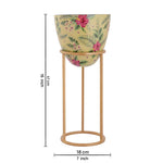 Cairo Metal Planter - Yellow