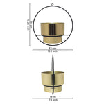 Riga Metal Planter - Gold