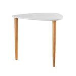Avira Wooden Side Table, Large - White