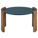 Stela Wooden Coffee Table - Blue