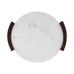 Stela Wooden Coffee Table With Marble Top - Brown