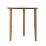 Avira Wooden Side Table, Medium - Grey