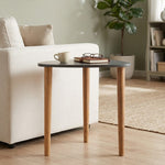 Avira Wooden Side Table, Medium - Grey