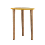 Avira Wooden Side Table, Small - Yellow
