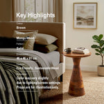 Norr Wooden Side Table - Natural