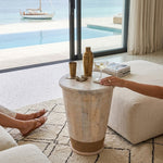 Elmor Wooden Side Table - Off White