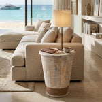 Elmor Wooden Side Table - Off White