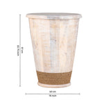 Elmor Wooden Side Table - Off White