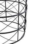 Solos Metal Side Table - Black & Natural