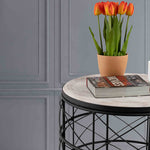 Iron Side Table with wooden Top For Home, Kitchen, Living Room And Office
