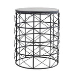 Iron Side Table with wooden Top For Home, Kitchen, Living Room And Office