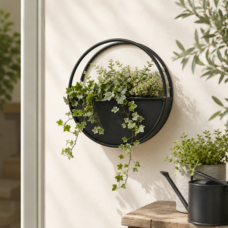 Basel Metal Planter - Black
