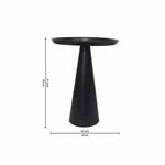Designer Metal Cone Side Table For Indoor, Outdoor, Home And Office