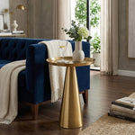 Designer Metal Cone Side Table For Indoor, Outdoor, Home And Office