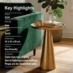 Designer Metal Cone Side Table For Indoor, Outdoor, Home And Office